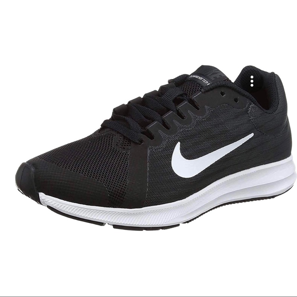 Nike Downshifter 8  Black Running Shoes Kids 3.5Y